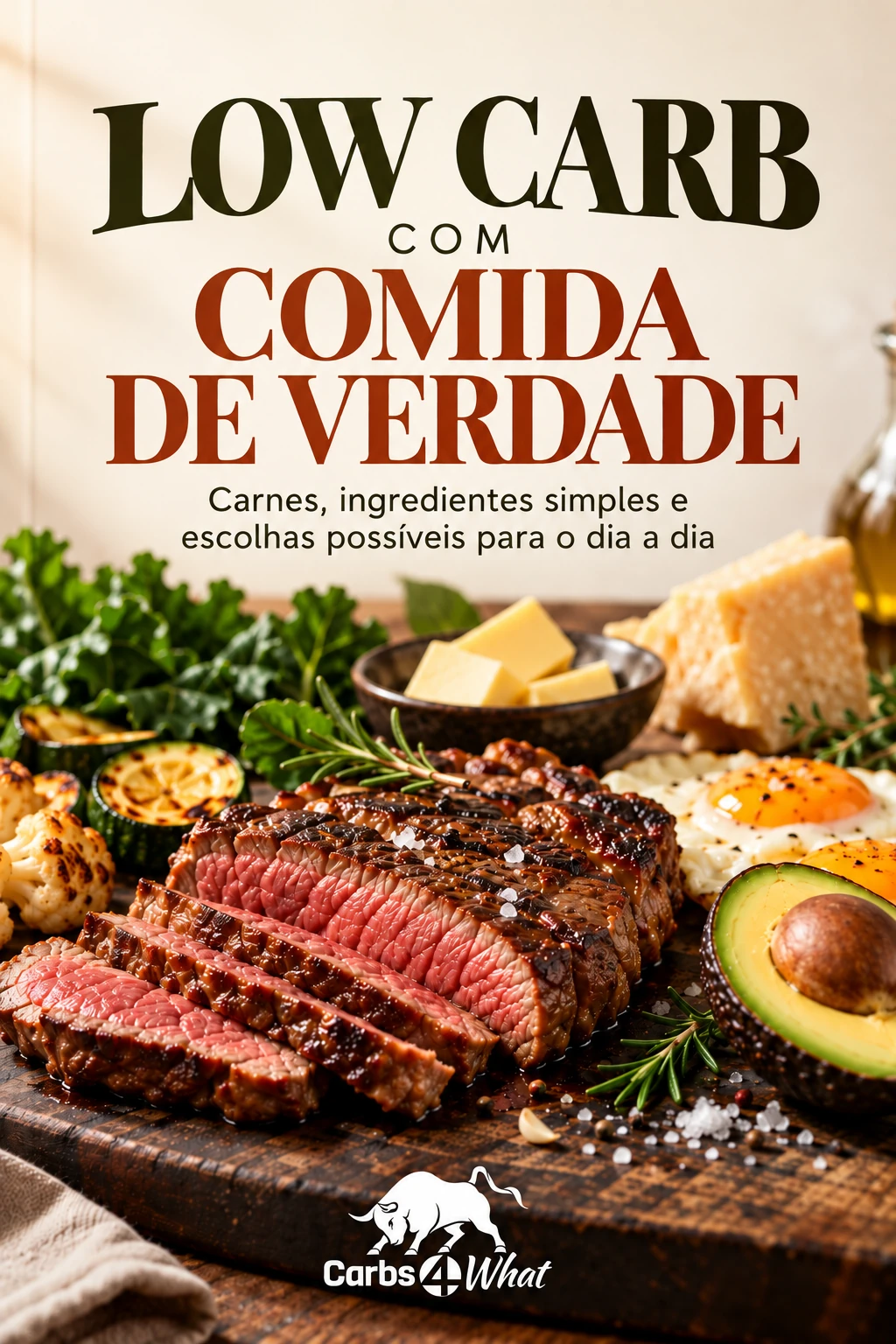 Capa de Low Carb com Comida de Verdade